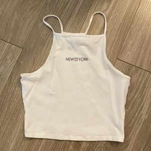 h&m “new york” graphic tank